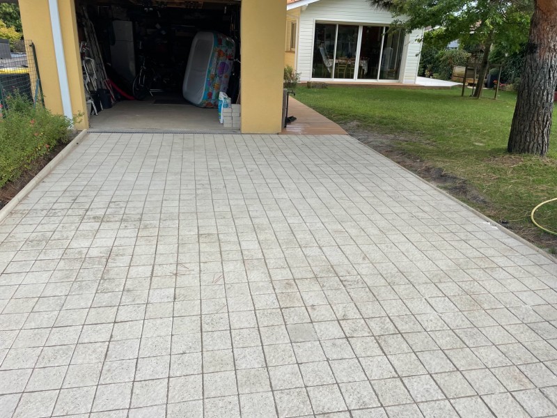 Travaux Allée de garage en pavé à Andernos Les Bains sur le Bassin d'Arcachon