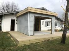 Agrandissement d'une maison avec ossature bois a Lanton